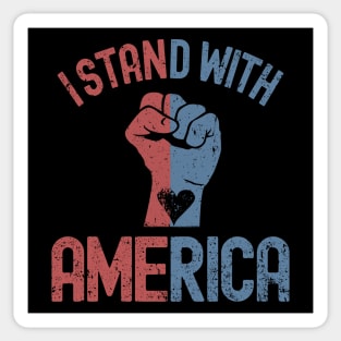 I Stand With America Sticker